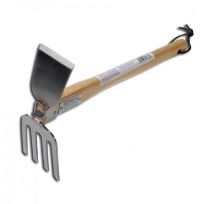 Barnel B1040S 15 Inch Combination Cultivator Hoe Fork Stainless Steel   555740301